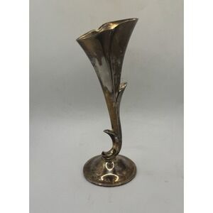 Vintage Godinger Silver Art Co - Silver Plate Bud Vase 7" Calla Lily Single Stem